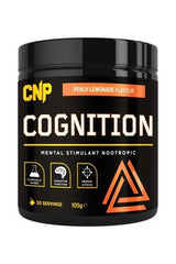 CNP Cognition Peach Lemonade flavor nootropic for mental stimulation and cognitive function, 30 servings.