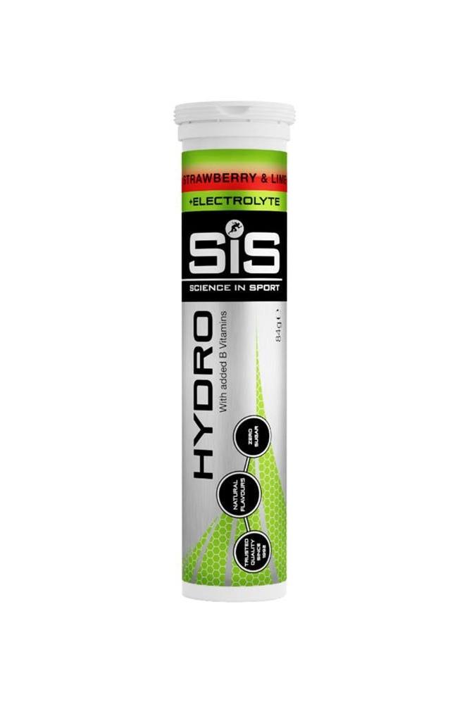 Science in Sport GO Hydro Tablet in Strawberry & Lime flavor for optimal hydration and electrolytes.