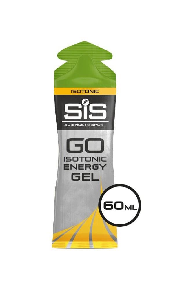 Science in Sport GO Isotonic Energy Gel 60ml packet, designed for quick and convenient energy during workouts.