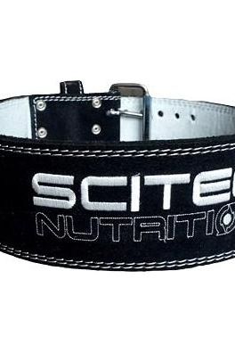 Scitec Nutrition Super Powerlifter Belt in black, designed for support and injury prevention during heavy lifting.