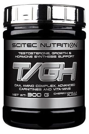 Scitec Nutrition TGH supplement for testosterone and growth support, 300g cherry-vanilla flavor.