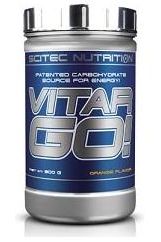 Scitec Nutrition Vitargo Go! energy supplement container in orange flavor, 800g. High molecular weight carbohydrate.