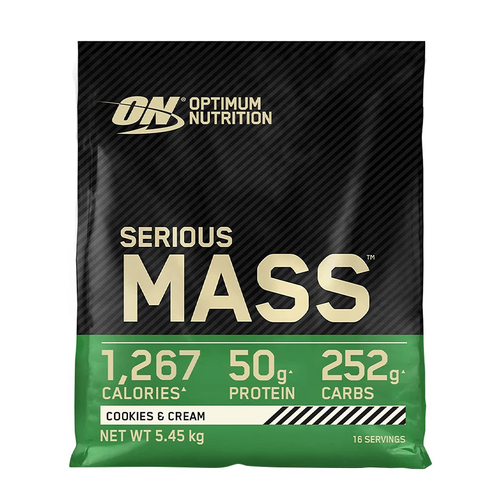 Optimum Nutrition Serious Mass baksida