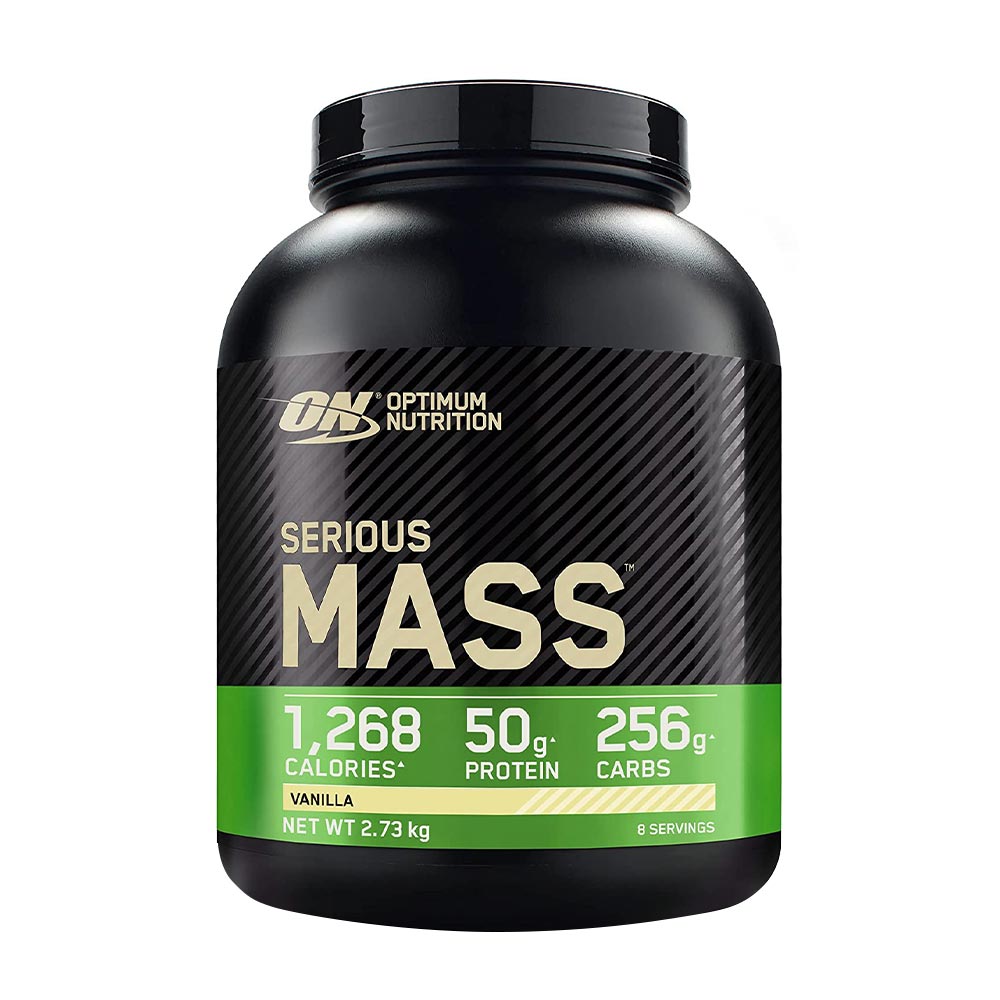 Optimum Nutrition Serious Mass fullständig etikett