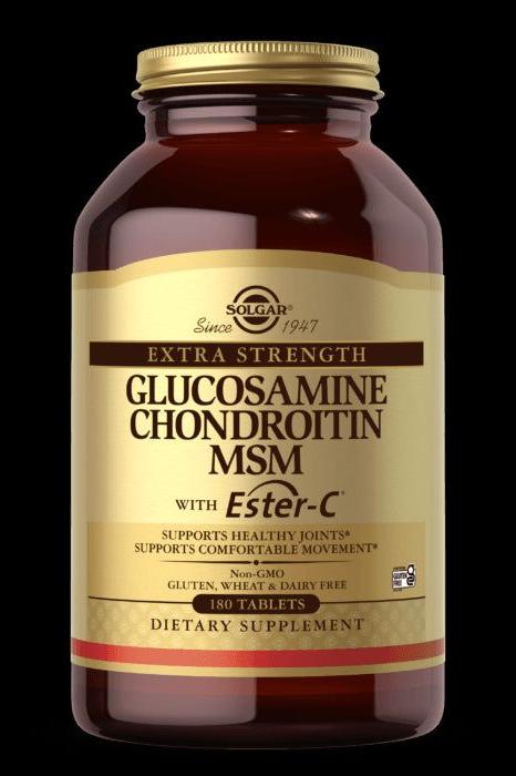 Solgar - Extra Strength Glucosamine Chondroitin Msm With Ester - C (180 Tabs) - Nutri.se