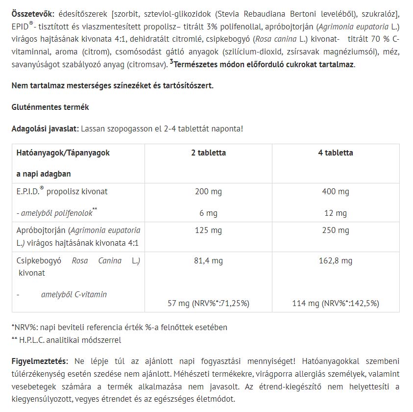 Specchiasol - Propoli Plus EPID
