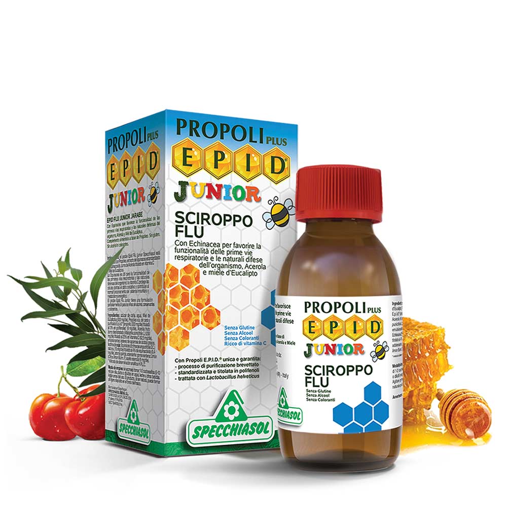 Propoli Plus E.P.I.D Junior ingredienser och etikett