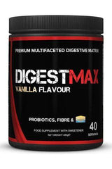 DigestMax Vanilla Flavour - Premium digestive supplement for athletes, enriched with probiotics and fiber.