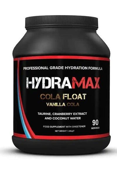 Strom HydraMax hydration formula in Cola Float flavor, 90 servings for optimal athlete hydration during training.