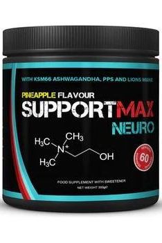 SupportMax Neuro in pineapple flavor, a natural health product for cognitive support and recovery.