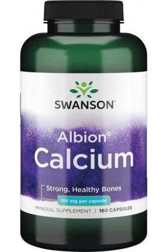 Swanson - Albion Chelated Calcium, 180mg - 180 caps - Nutri.se