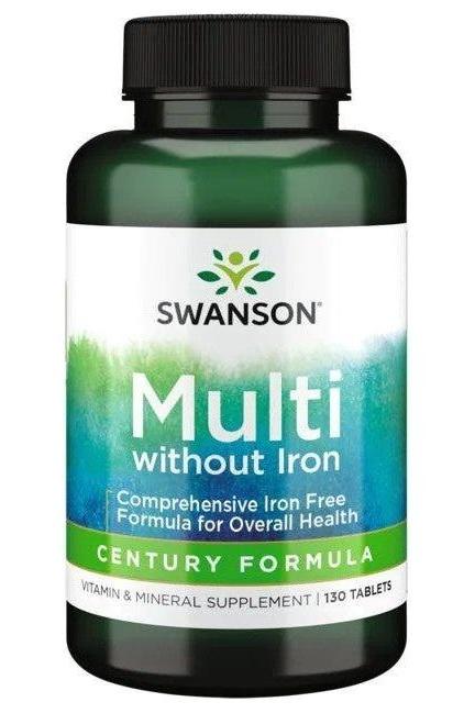 Swanson - Century Formula Multivitamin without Iron - 130 tablets - Nutri.se