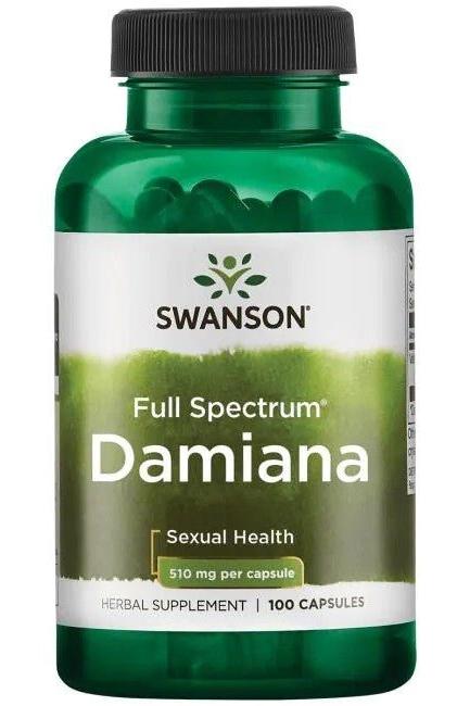 Swanson - Damiana, 510mg - 100 caps - Nutri.se