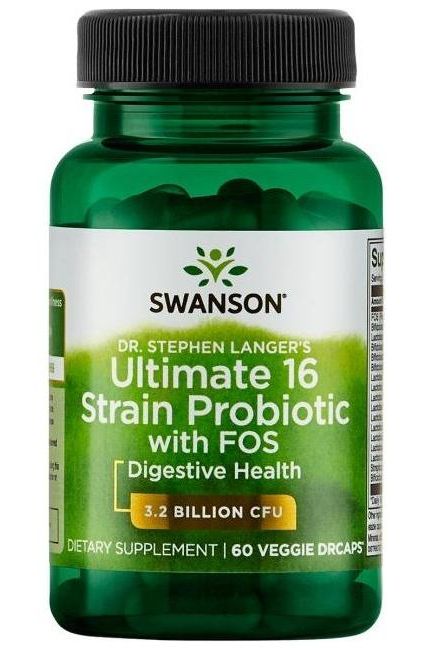 Swanson - Dr. Stephen Langer's Ultimate 16 Strain Probiotic with FOS - Nutri.se