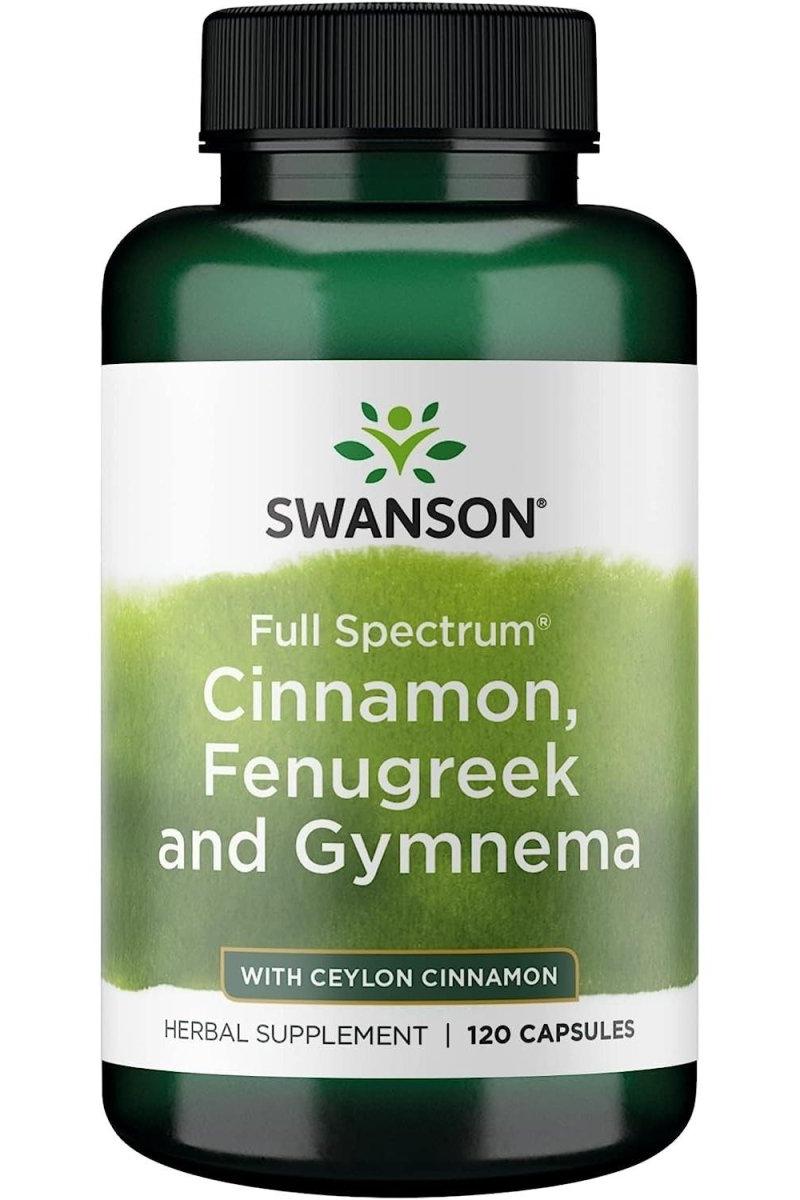 Swanson - Full Spectrum Cinnamon, Fenugreek & Gymnema - 120 caps - Nutri.se
