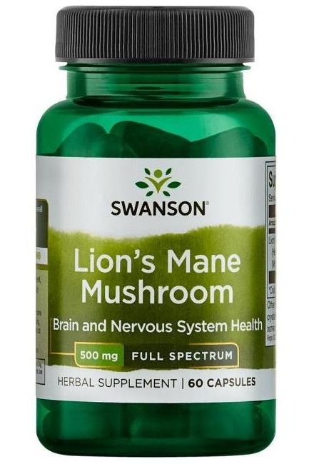 Swanson - Full Spectrum Lion's Mane Mushroom, 500mg - 60 caps - Nutri.se