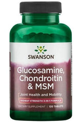 Swanson - Glucosamine, Chondroitin & MSM, 750mg - 120 tablets - Nutri.se