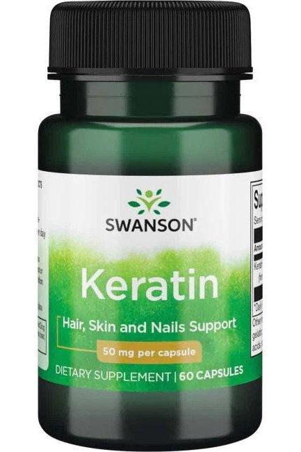 Swanson - Keratin, 50mg - 60 caps - Nutri.se