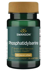 Swanson Phosphatidylserine 100mg 30 softgels dietary supplement for brain and nervous system health