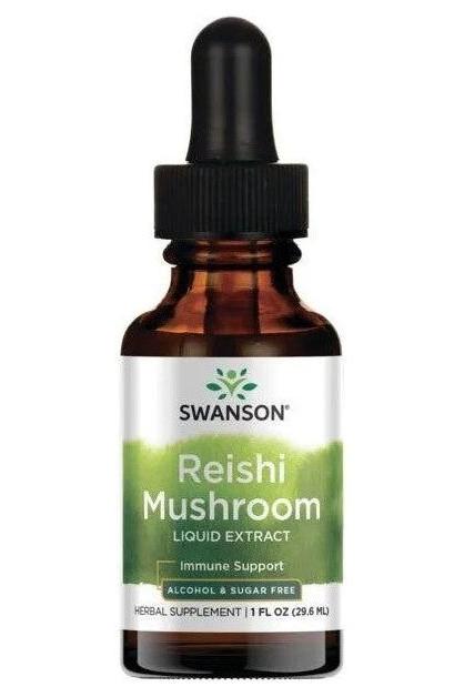 Swanson - Reishi Mushroom Liquid Extract, Alcohol & Sugar-Free - 29 ml. - Nutri.se
