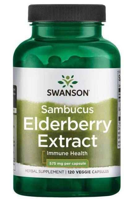 Swanson - Sambucus Elderberry Extract - 120 vcaps
