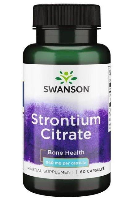 Swanson - Strontium Citrate, 340mg - 60 caps - Nutri.se