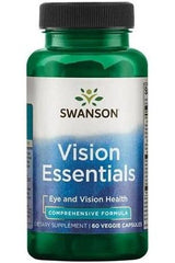 Swanson Vision Essentials dietary supplement for eye and vision health, 60 veggie capsules.