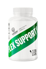Swedish Supplements Flex Support Forte bottle, 120 capsules for joint health and flexibility support.