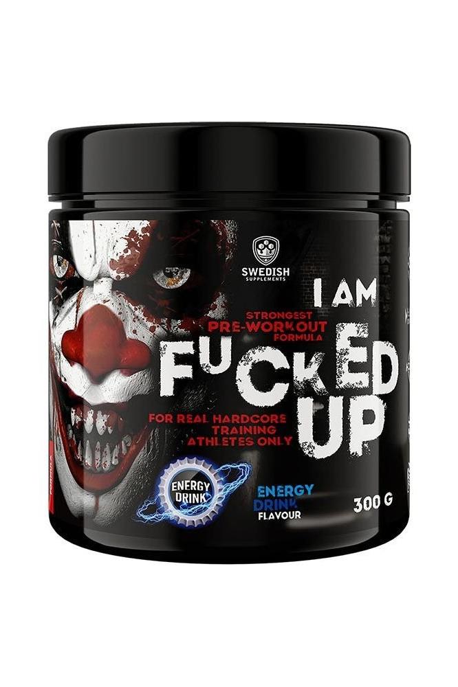 Fucked Up Joker 300g pre-workout supplement from Swedish Supplements with energy boost and enhanced focus.