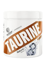 Swedish Supplements Taurine powder, 200g container with natural flavor, promotes heart health and energy levels.