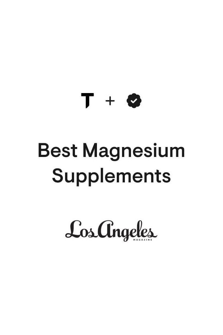 Image promoting best magnesium supplements from Los Angeles magazine.