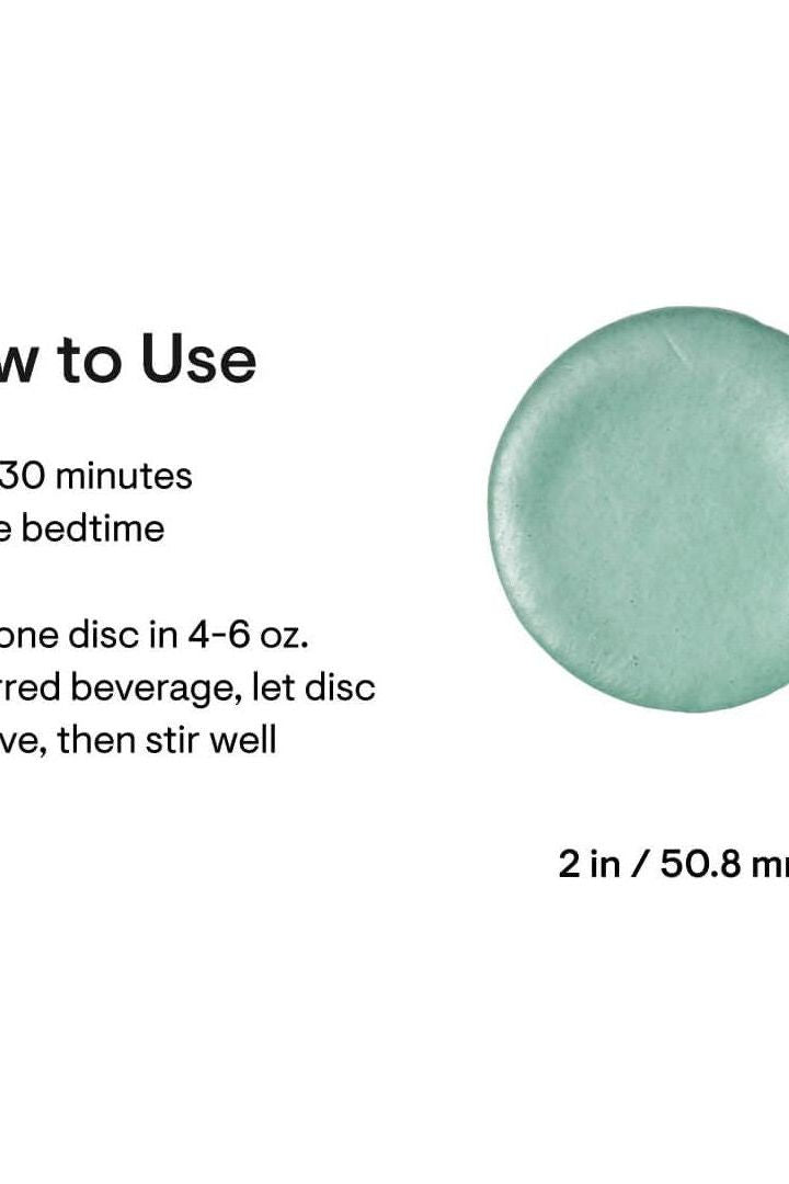 Instructions for using Thorne Sleep disc for better sleep quality.