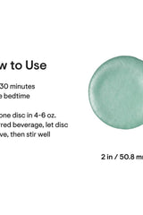 Instructions for using Thorne Sleep disc for better sleep quality.