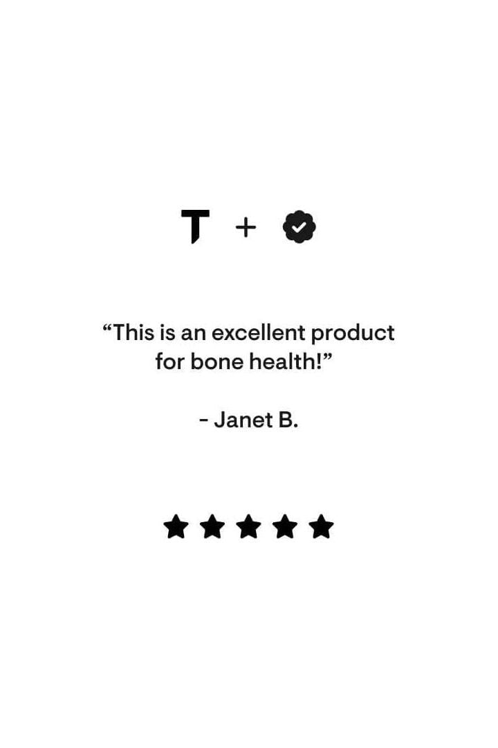 Customer review praising Thorne Vitamin K for bone health with 5-star rating.
