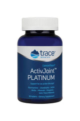 Trace Minerals ActivJoint Platinum supplement bottle, supports joint health and flexibility, 90 tablets.