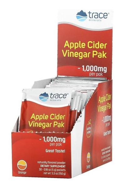 Trace Minerals - Apple Cider Vinegar Pak, Orange - 30 packets - Nutri.se