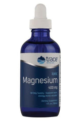 Trace Minerals Ionic Magnesium liquid supplement, 400 mg, supports heart health and energy, 4 oz bottle.