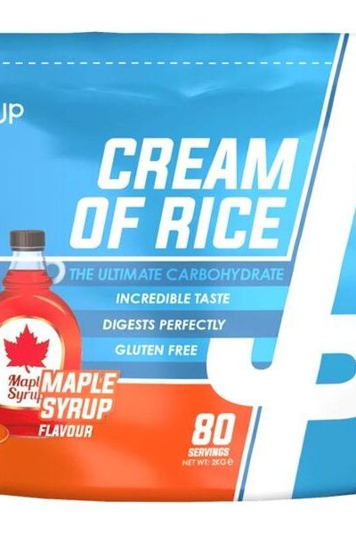 Trained by JP Cream of Rice in Maple Syrup flavor, 2000g, gluten-free with 80 servings for optimal digestion.