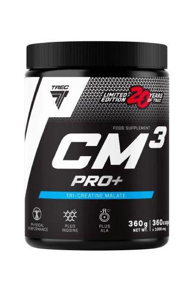 Trec Nutrition CM3 Pro+ Limited Edition supplement tub, designed to enhance physical performance and muscle strength.