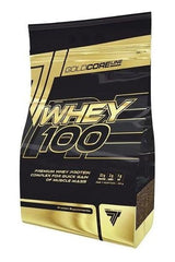 Trec Nutrition Gold Core Whey 100 protein powder for muscle growth and recovery, featuring high-quality whey protein blend.