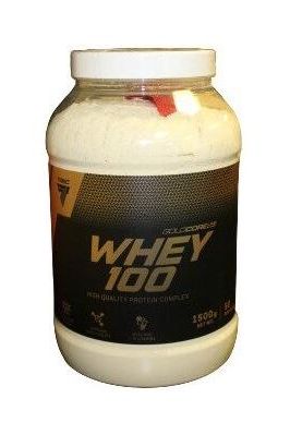 Trec Nutrition Gold Core Whey 100 protein powder container for muscle growth and recovery, 1500g size.