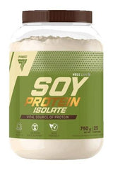 Trec Nutrition Soy Protein Isolate container showcasing high-quality soy protein for muscle support and low carbs.