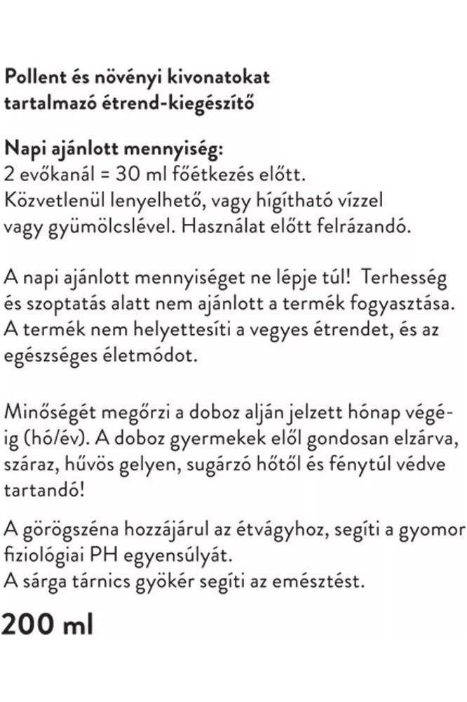 Vitaking Appetito herbal syrup 200 ml, supports digestion with rich minerals and ingredients like fenugreek.