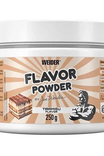 Weider Flavor Powder Tiramisu flavor in 250g container for enhancing meals with natural taste.