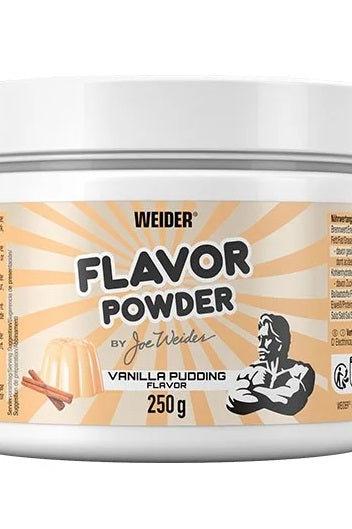 Weider Flavor Powder 250g vanilla pudding flavor for healthy cooking and enhanced taste experience.