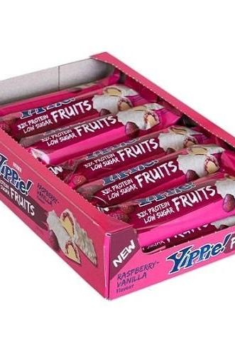 Weider - Yippie! Fruits Raspberry Vanilla - 12 bars - Nutri.se