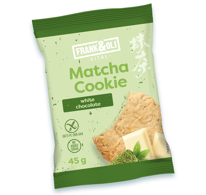 Frank&Oli - Matcha Cookie White Chocolate Raspberry 45g
