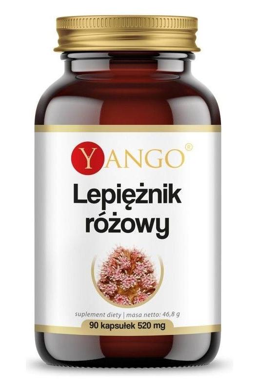 Yango Butterbur supplement bottle with 90 capsules for natural allergy relief and respiratory support.