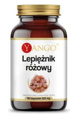 Yango Butterbur supplement bottle with 90 capsules for natural allergy relief and respiratory support.