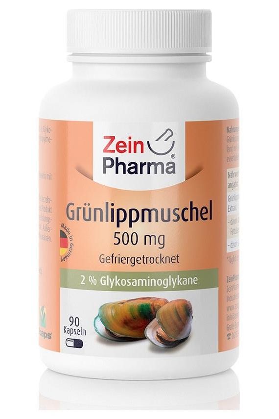Zein Pharma - Green Lipped Mussel, 500mg - 90 caps - Nutri.se